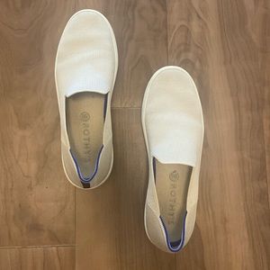 Rothy’s the sneaker, cream, good condition